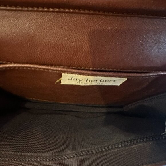 👜 Vintage Jay Herbert Brown Quilted Leather Shoulder Bag - So Soft - Picture 7 of 12